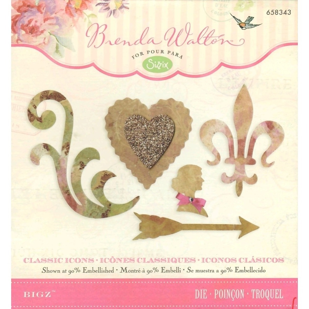 Sizzix Bigz Die Classic Icons 658343 Brenda Walton Scrapbook Craft Supplies
